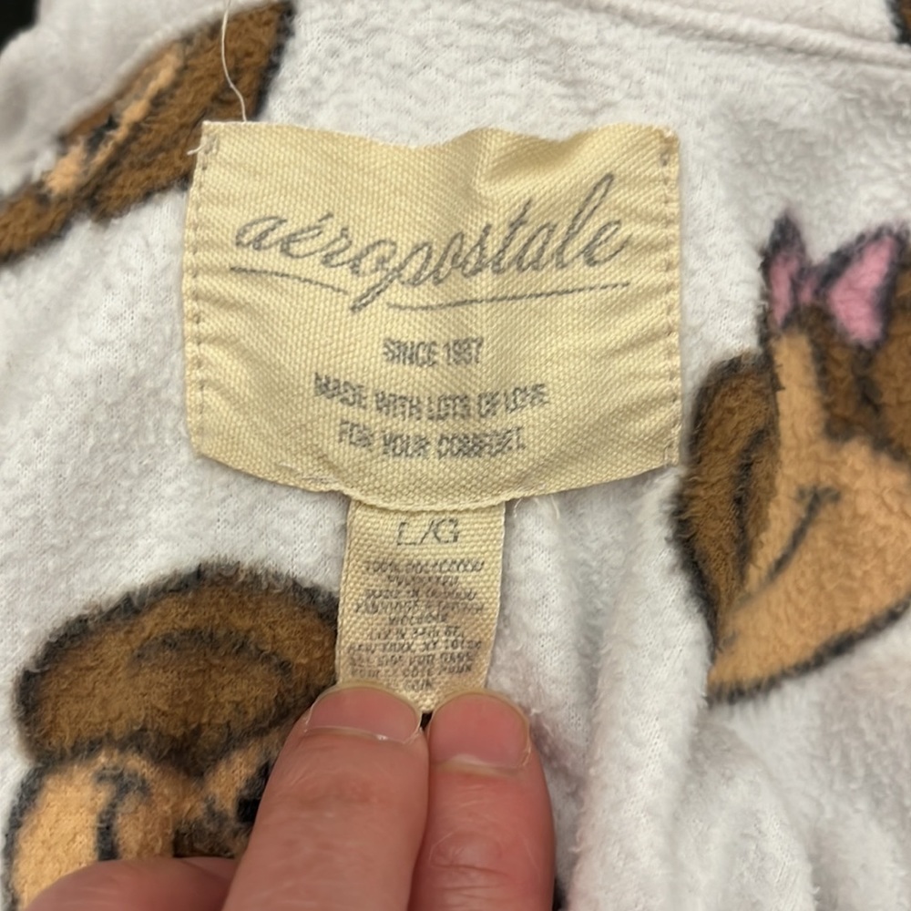 Aeropostale Monkey Print Robe - Large - Picture 6 of 8